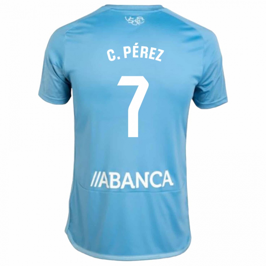 Kinderen Carles Perez #7 Blauw Thuisshirt Thuistenue 2023/24 T-Shirt