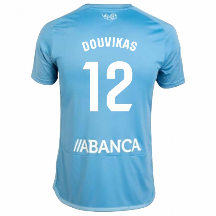 Kinderen Anastasios Douvikas #12 Blauw Thuisshirt Thuistenue 2023/24 T-Shirt