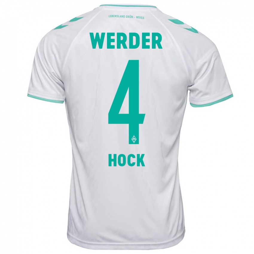 Kinderen Alexander Höck #4 Wit Uitshirt Uittenue 2023/24 T-Shirt