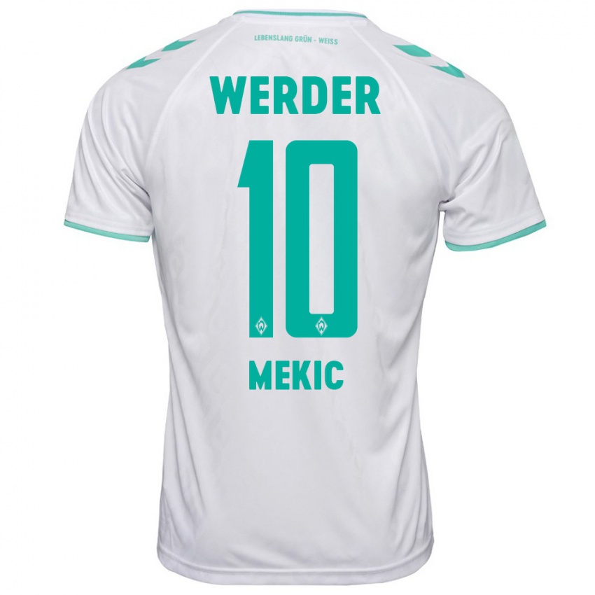 Kinderen Elmin Mekic #10 Wit Uitshirt Uittenue 2023/24 T-Shirt