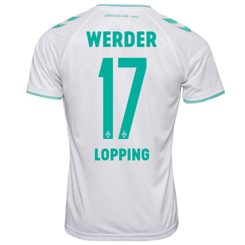 Kinderen Jakob Löpping #17 Wit Uitshirt Uittenue 2023/24 T-Shirt