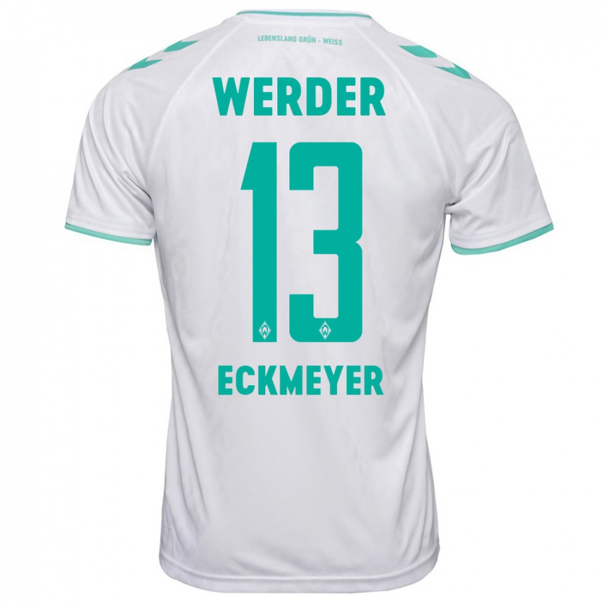 Kinderen Tjark Eckmeyer #13 Wit Uitshirt Uittenue 2023/24 T-Shirt