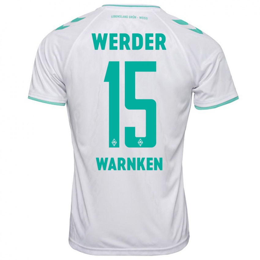 Kinderen Jannes Warnken #15 Wit Uitshirt Uittenue 2023/24 T-Shirt