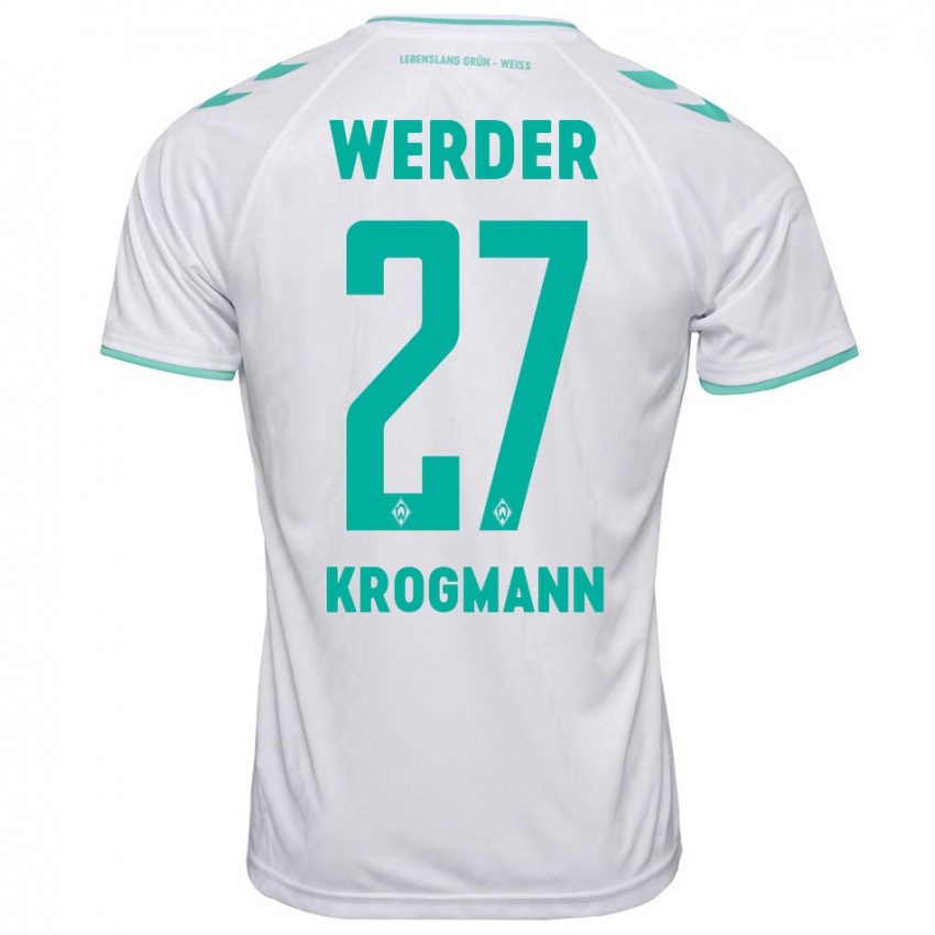 Kinderen Avid Krogmann #27 Wit Uitshirt Uittenue 2023/24 T-Shirt