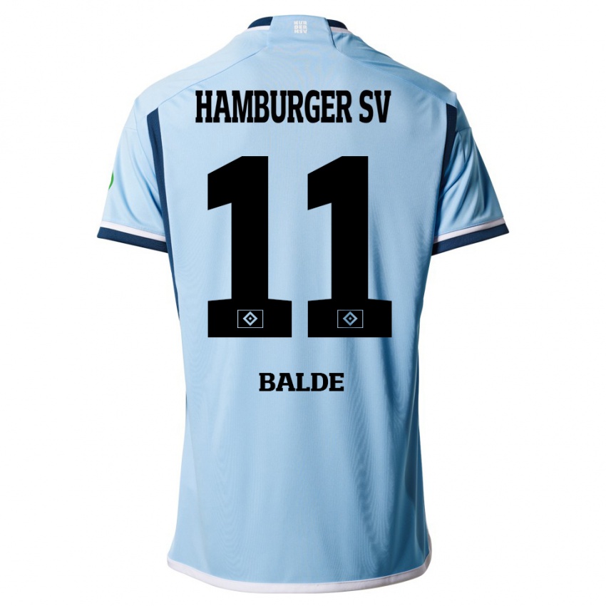 Kinderen Fabio Baldé #11 Blauw Uitshirt Uittenue 2023/24 T-Shirt