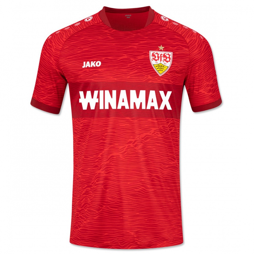 Kinderen Antonijo Janjic #0 Rood Uitshirt Uittenue 2023/24 T-Shirt