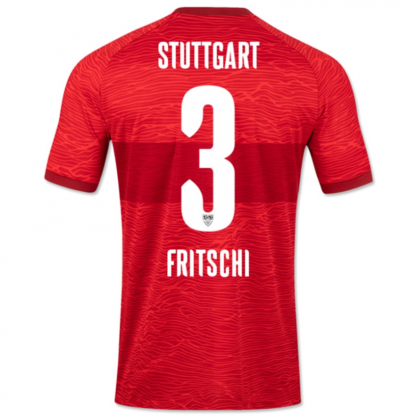 Kinderen Paulo Fritschi #3 Rood Uitshirt Uittenue 2023/24 T-Shirt