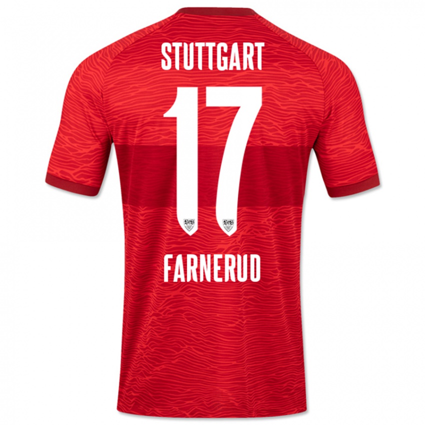 Kinderen Colin Farnerud #17 Rood Uitshirt Uittenue 2023/24 T-Shirt