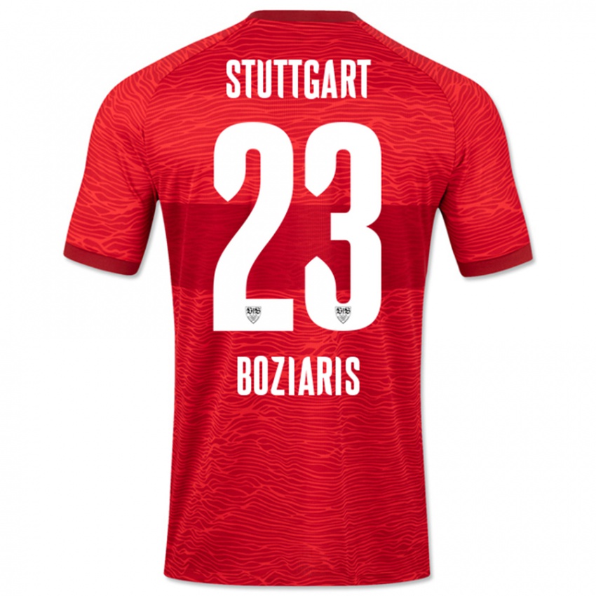 Kinderen Giannis Boziaris #23 Rood Uitshirt Uittenue 2023/24 T-Shirt