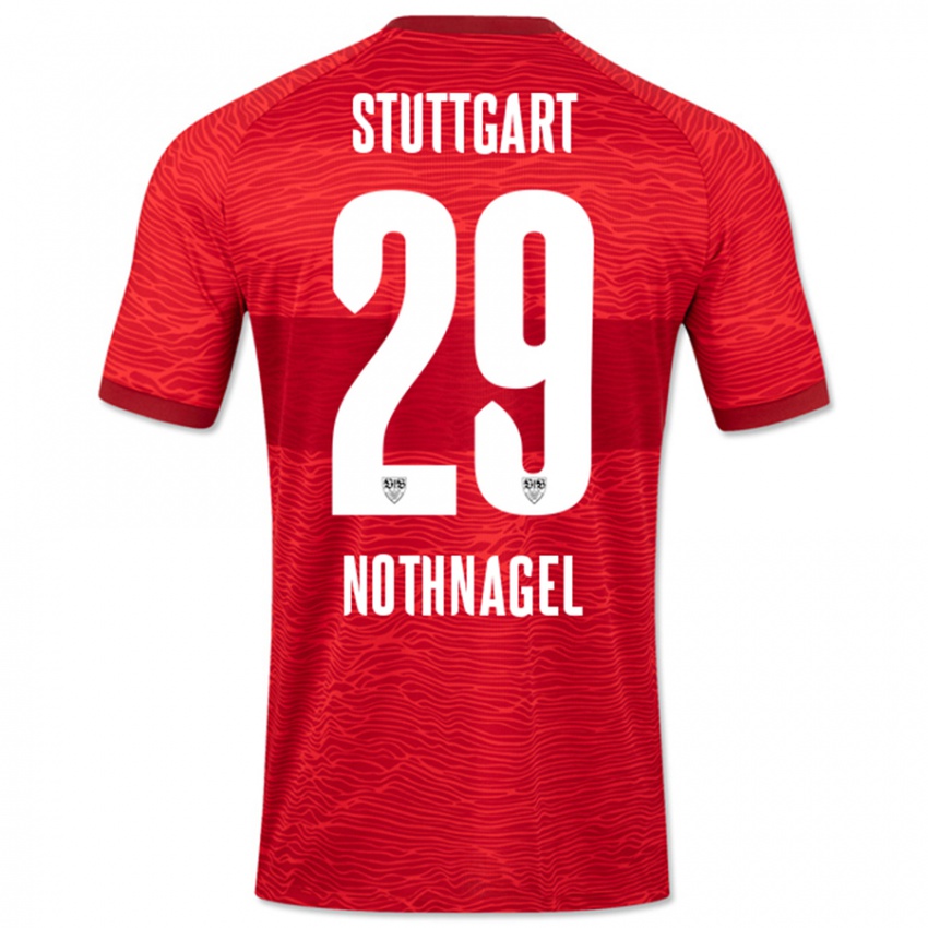 Kinderen Dominik Nothnagel #29 Rood Uitshirt Uittenue 2023/24 T-Shirt