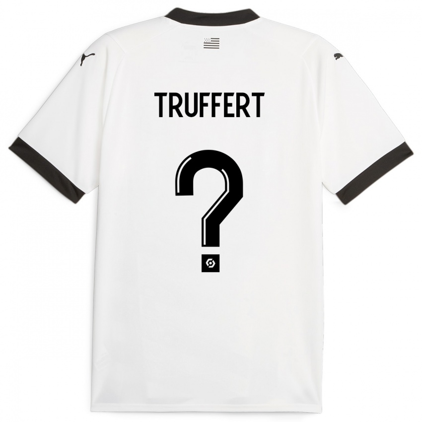 Kinderen Florian Truffert #0 Wit Uitshirt Uittenue 2023/24 T-Shirt