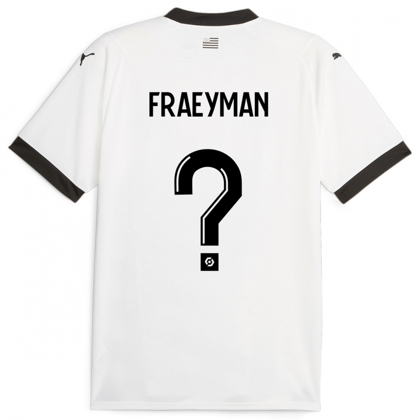 Kinderen Dorian Fraeyman #0 Wit Uitshirt Uittenue 2023/24 T-Shirt