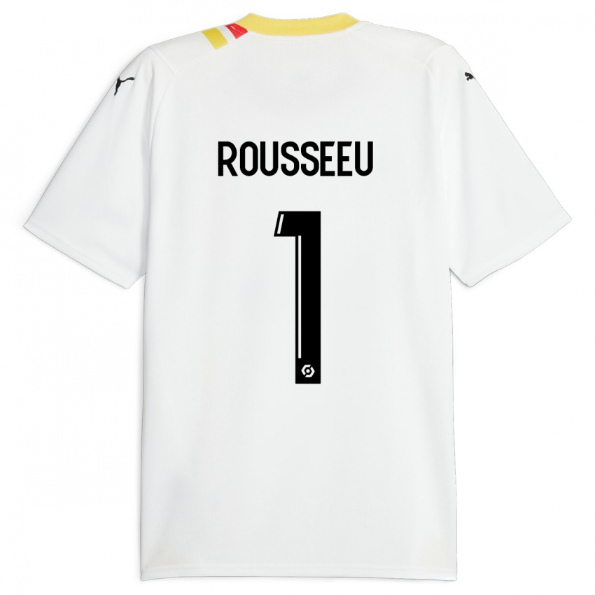 Kinderen Justine Rousseeu #1 Zwart Uitshirt Uittenue 2023/24 T-Shirt