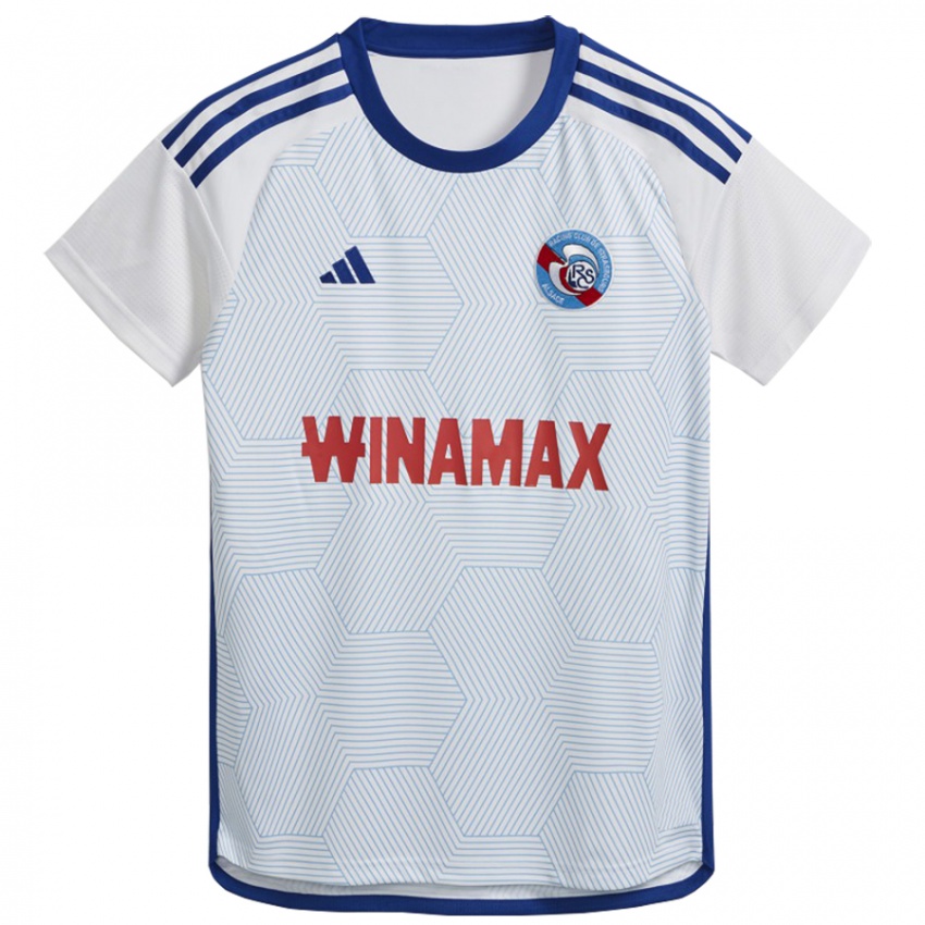 Kinderen Chris Mbaï-Assem #0 Wit Uitshirt Uittenue 2023/24 T-Shirt