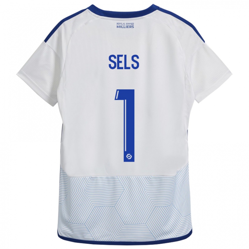 Kinderen Matz Sels #1 Wit Uitshirt Uittenue 2023/24 T-Shirt