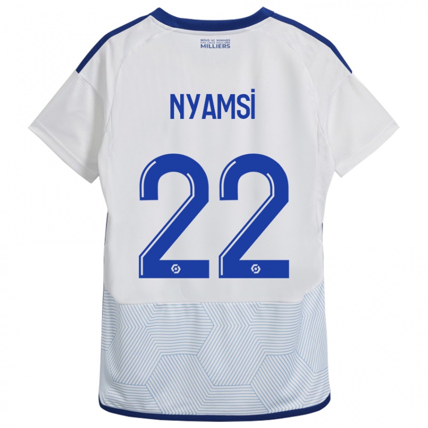 Kinderen Gerzino Nyamsi #22 Wit Uitshirt Uittenue 2023/24 T-Shirt