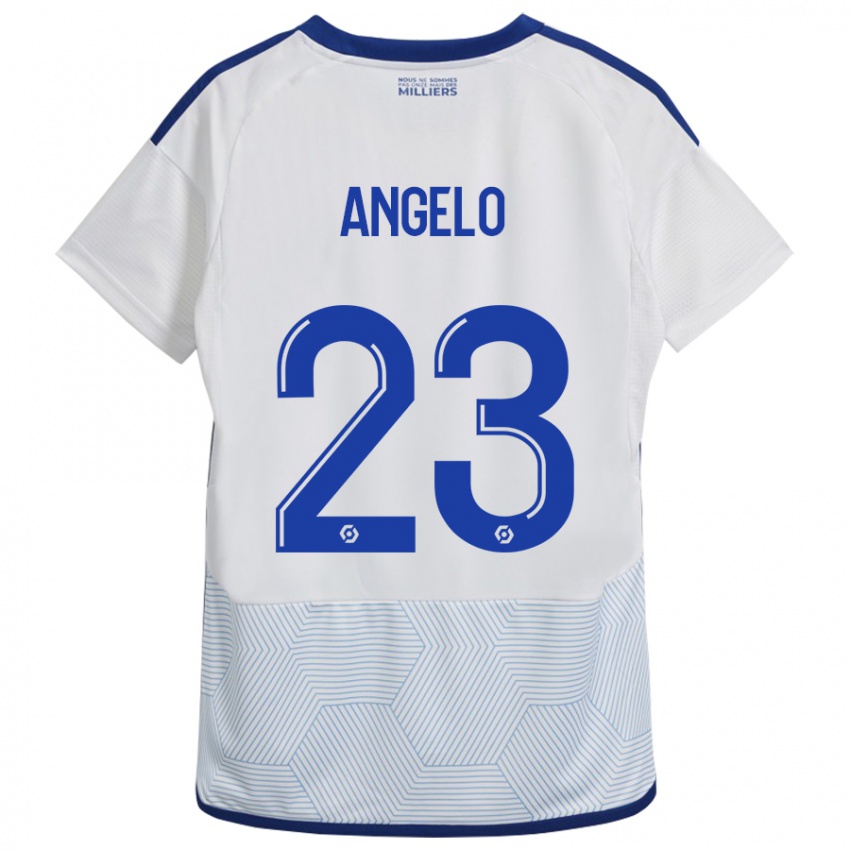 Kinderen Ângelo #23 Wit Uitshirt Uittenue 2023/24 T-Shirt