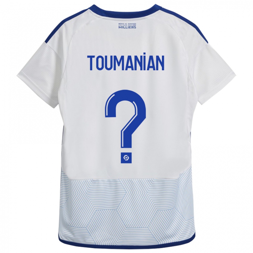 Kinderen Anthony Toumanian #0 Wit Uitshirt Uittenue 2023/24 T-Shirt