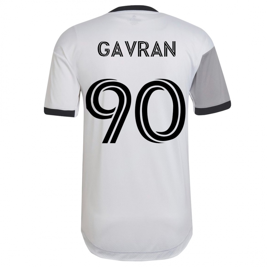 Kinderen Luka Gavran #90 Wit Uitshirt Uittenue 2023/24 T-Shirt