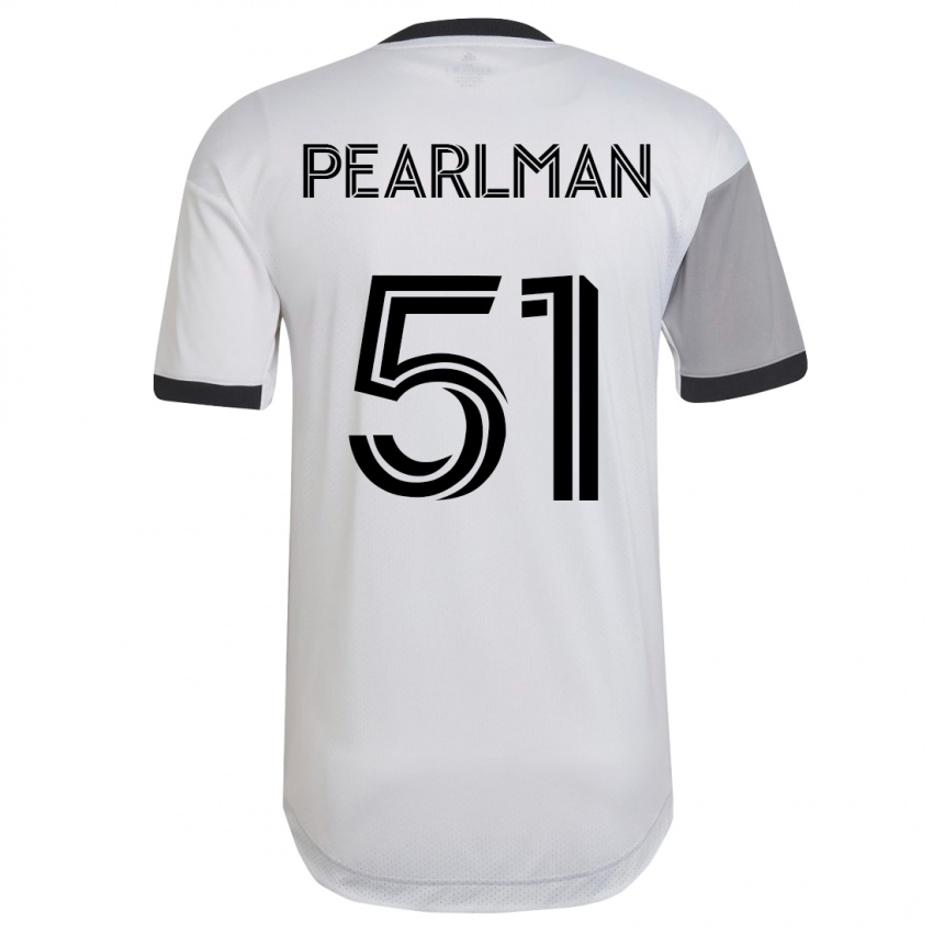 Kinderen Adam Pearlman #51 Wit Uitshirt Uittenue 2023/24 T-Shirt