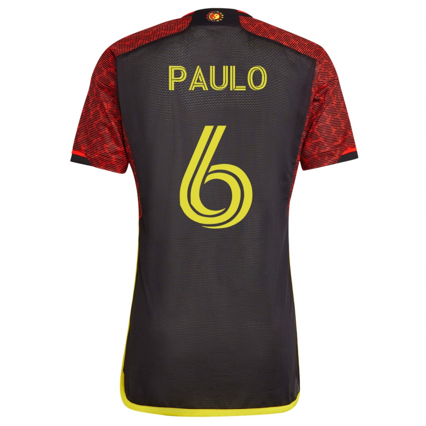 Kinderen João Paulo #6 Oranje Uitshirt Uittenue 2023/24 T-Shirt