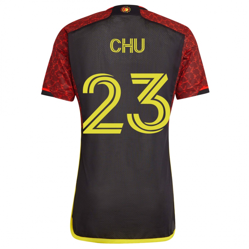 Kinderen Léo Chú #23 Oranje Uitshirt Uittenue 2023/24 T-Shirt