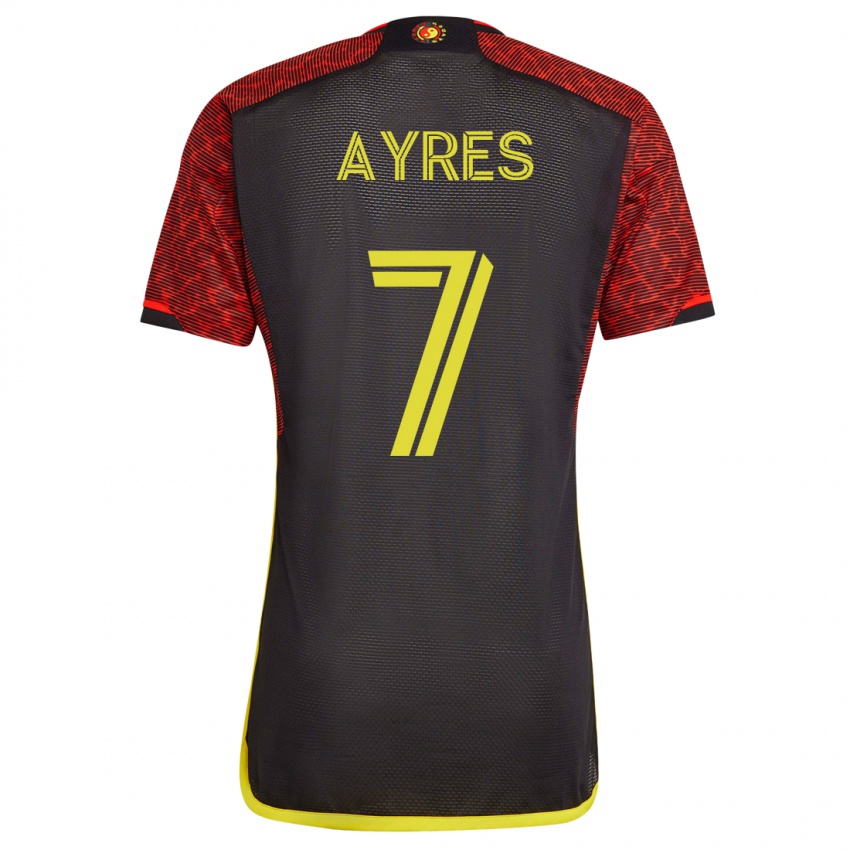 Kinderen Melina Ayres #7 Oranje Uitshirt Uittenue 2023/24 T-Shirt