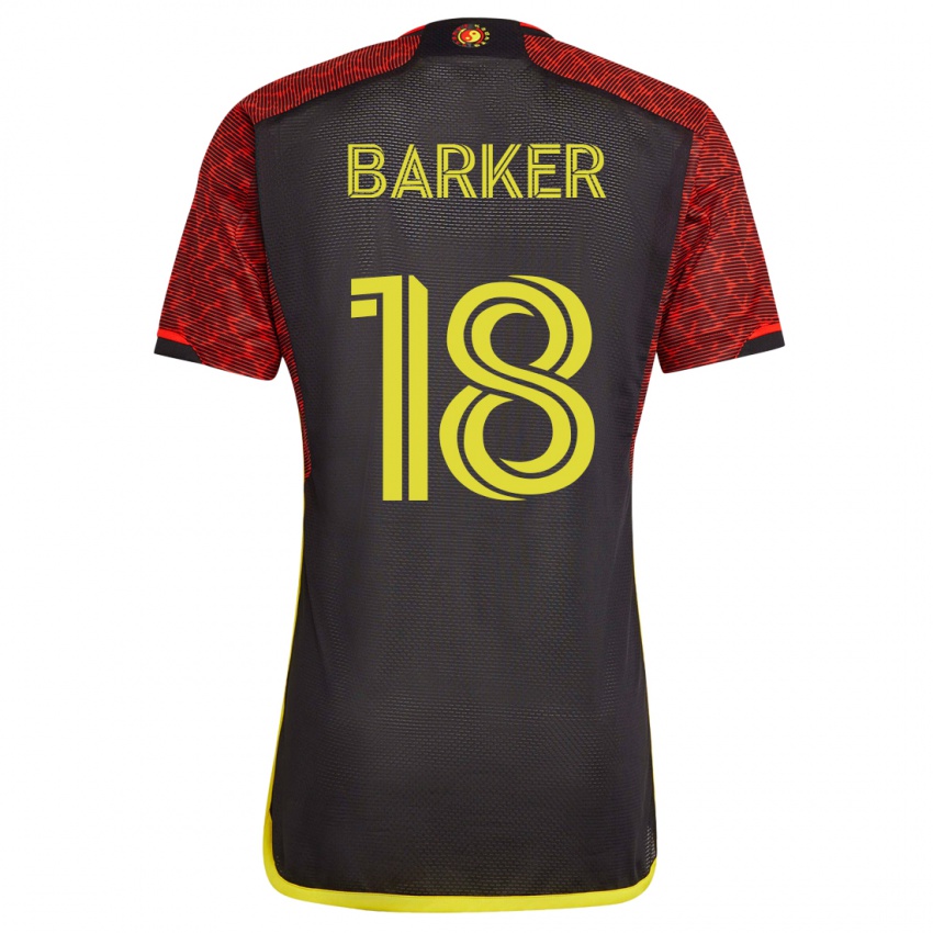 Kinderen Alicia Barker #18 Oranje Uitshirt Uittenue 2023/24 T-Shirt