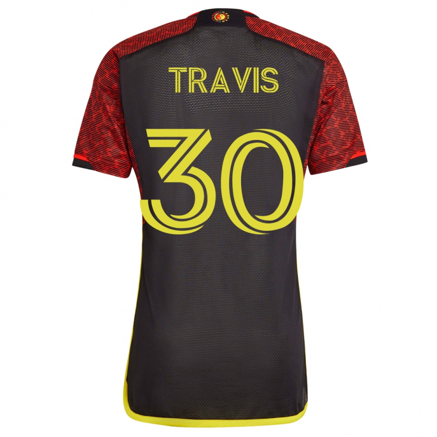 Kinderen Riley Travis #30 Oranje Uitshirt Uittenue 2023/24 T-Shirt