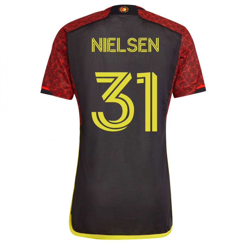 Kinderen Madeline Nielsen #31 Oranje Uitshirt Uittenue 2023/24 T-Shirt