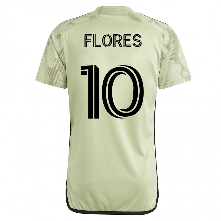 Kinderen Leonardo Flores #10 Groente Uitshirt Uittenue 2023/24 T-Shirt