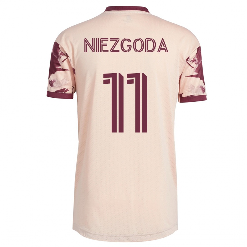 Kinderen Jaroslaw Niezgoda #11 Gebroken Wit Uitshirt Uittenue 2023/24 T-Shirt