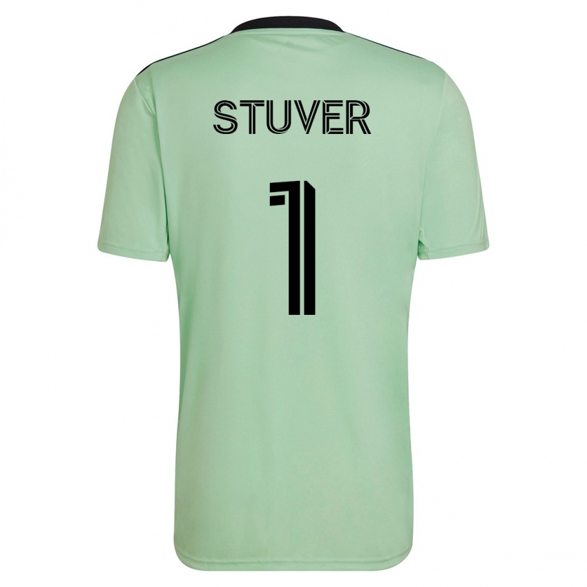 Kinderen Brad Stuver #1 Licht Groen Uitshirt Uittenue 2023/24 T-Shirt