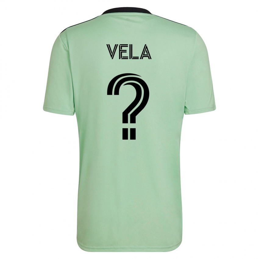 Kinderen Christo Vela #0 Licht Groen Uitshirt Uittenue 2023/24 T-Shirt