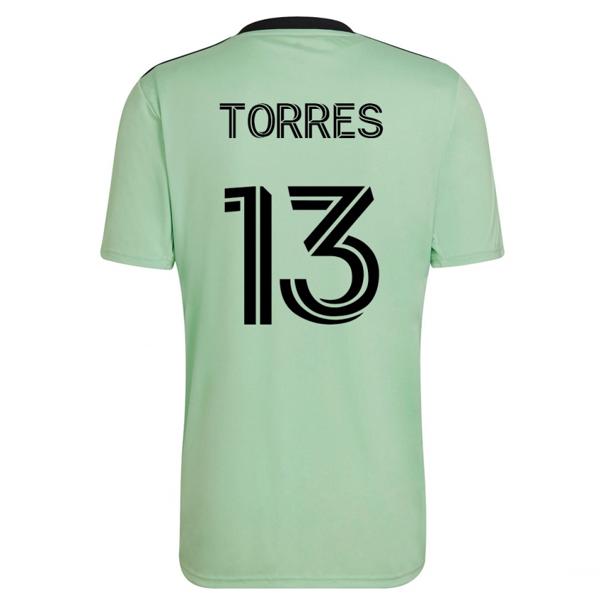 Kinderen Leo Torres #13 Licht Groen Uitshirt Uittenue 2023/24 T-Shirt