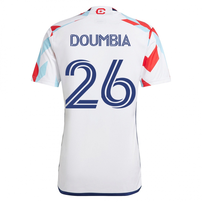 Kinderen Ousmane Doumbia #26 Wit Blauw Uitshirt Uittenue 2023/24 T-Shirt