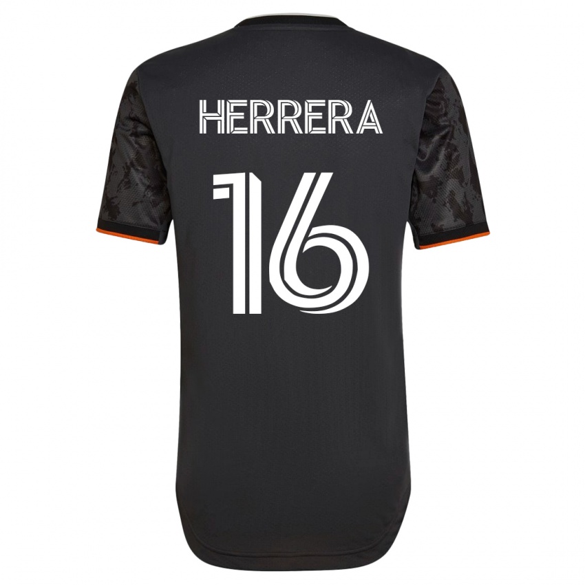 Kinderen Hector Herrera #16 Zwart Uitshirt Uittenue 2023/24 T-Shirt