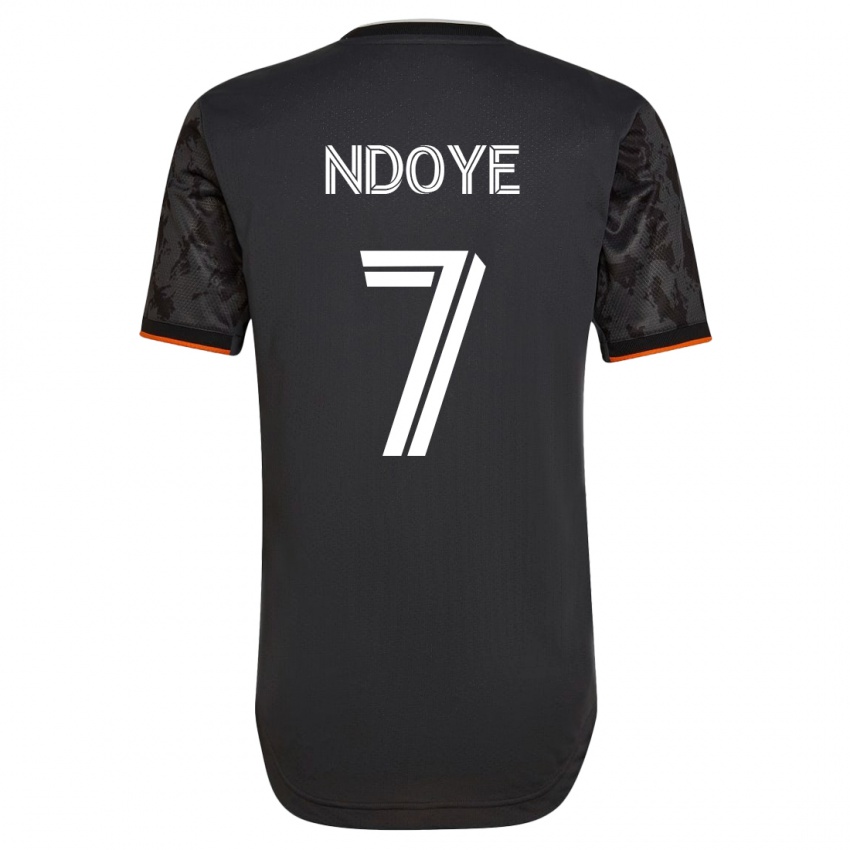 Kinderen Papa Ndoye #7 Zwart Uitshirt Uittenue 2023/24 T-Shirt