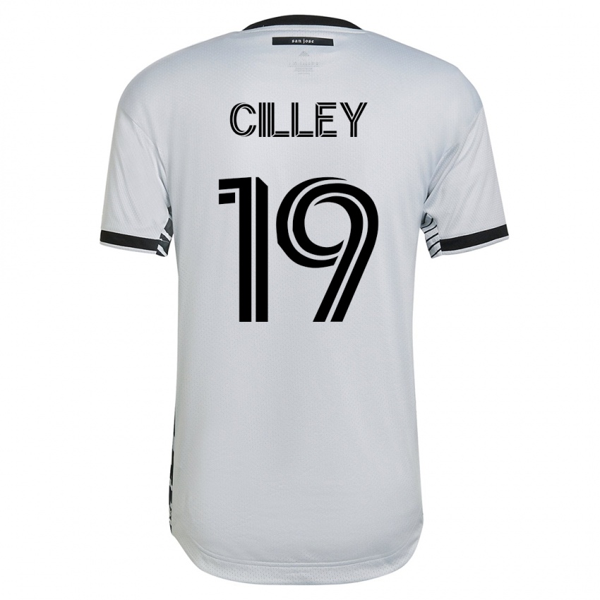 Kinderen Cam Cilley #19 Wit Uitshirt Uittenue 2023/24 T-Shirt