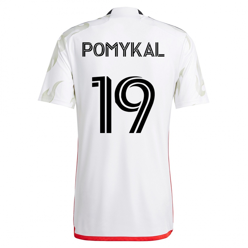 Kinderen Paxton Pomykal #19 Wit Uitshirt Uittenue 2023/24 T-Shirt