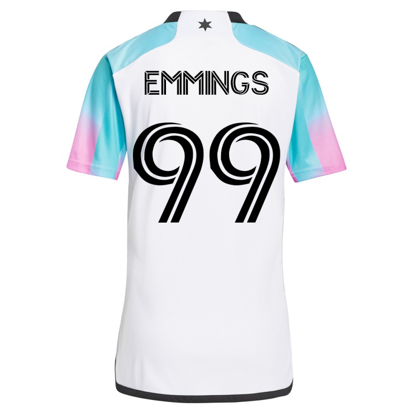 Kinderen Fred Emmings #99 Wit Uitshirt Uittenue 2023/24 T-Shirt