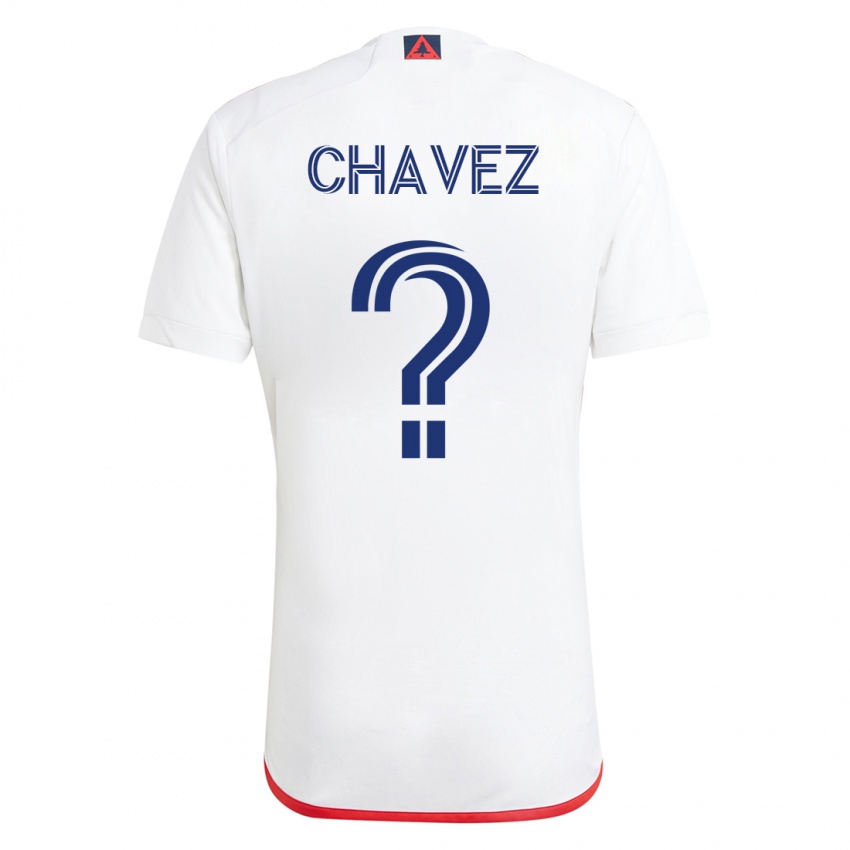 Kinderen Gabriel Chávez #0 Wit Rood Uitshirt Uittenue 2023/24 T-Shirt