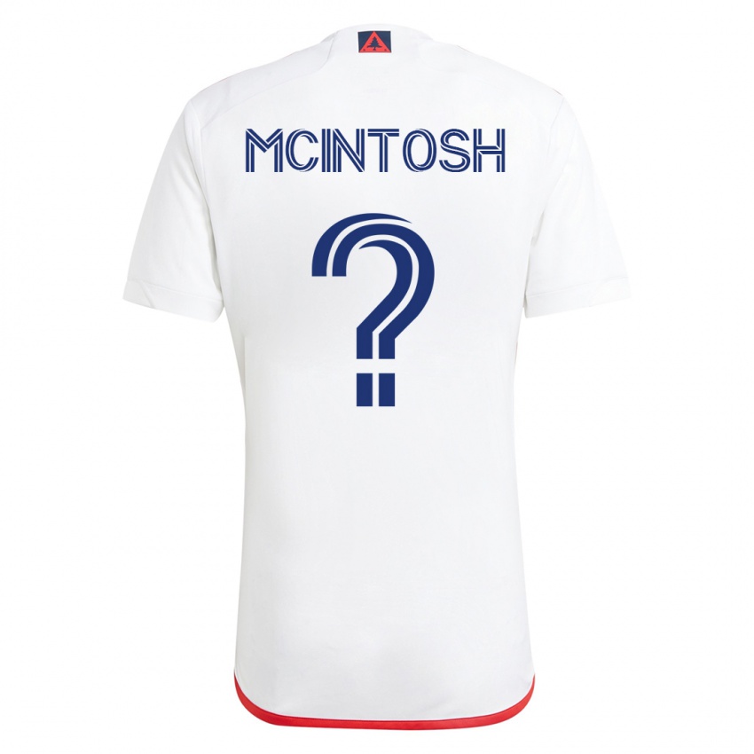 Kinderen Damario Mcintosh #0 Wit Rood Uitshirt Uittenue 2023/24 T-Shirt