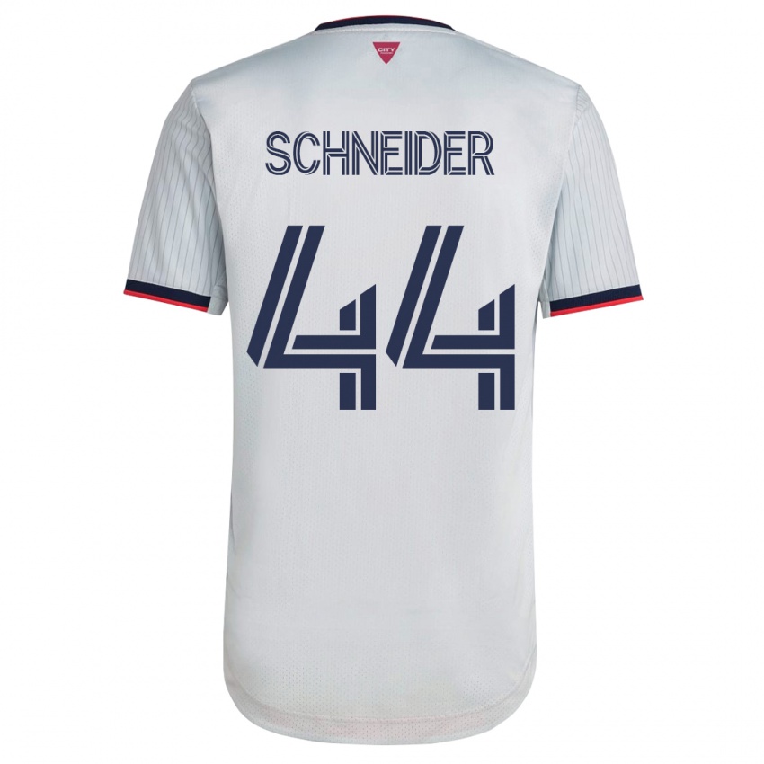 Kinderen Max Schneider #44 Wit Uitshirt Uittenue 2023/24 T-Shirt