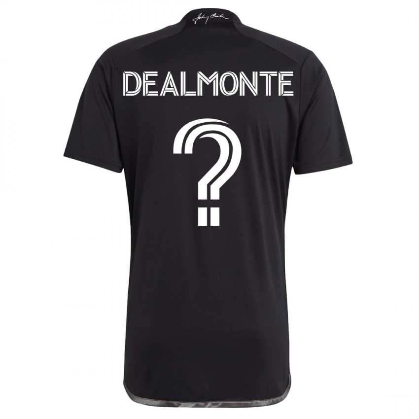 Kinderen Charly Dealmonte #0 Zwart Uitshirt Uittenue 2023/24 T-Shirt
