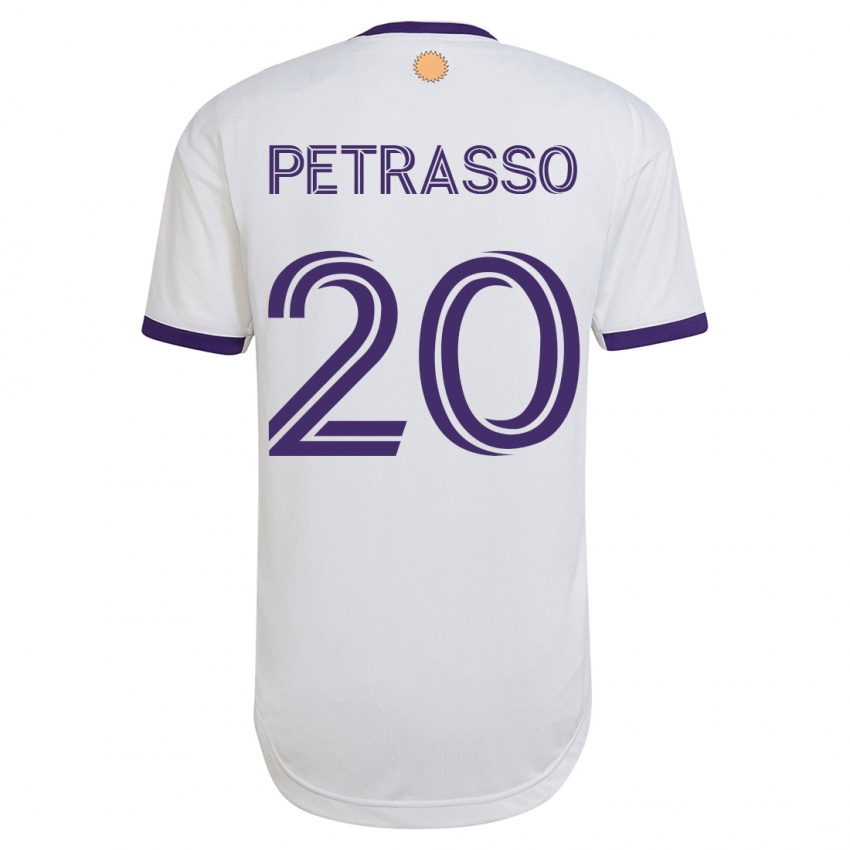 Kinderen Luca Petrasso #20 Wit Uitshirt Uittenue 2023/24 T-Shirt