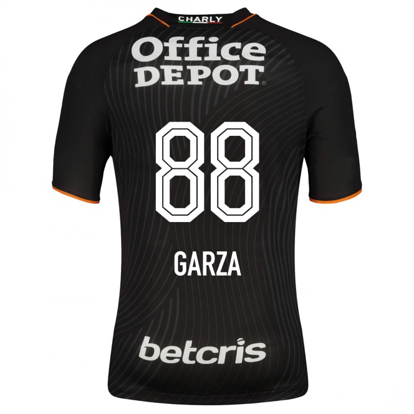 Kinderen Adrián Garza #88 Zwart Uitshirt Uittenue 2023/24 T-Shirt