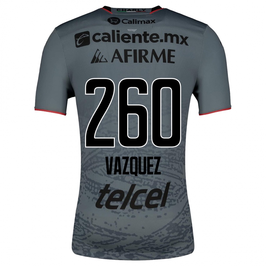 Kinderen Octavio Vázquez #260 Grijs Uitshirt Uittenue 2023/24 T-Shirt