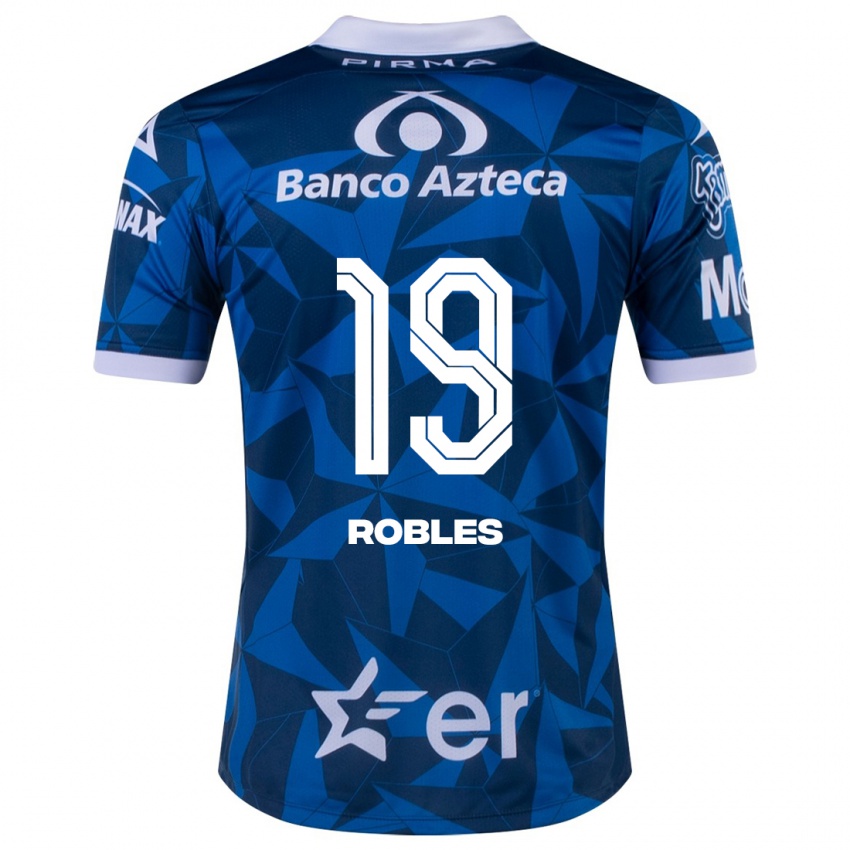 Kinderen Ángel Robles #19 Blauw Uitshirt Uittenue 2023/24 T-Shirt