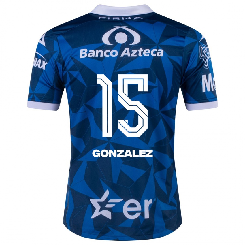 Kinderen Jaqueline González #15 Blauw Uitshirt Uittenue 2023/24 T-Shirt